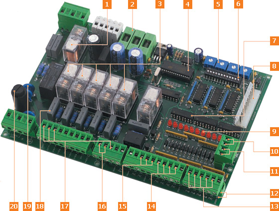 Многофункциональный блок управления для двух моторов. Многофункциональный блок управления для двух моторов.