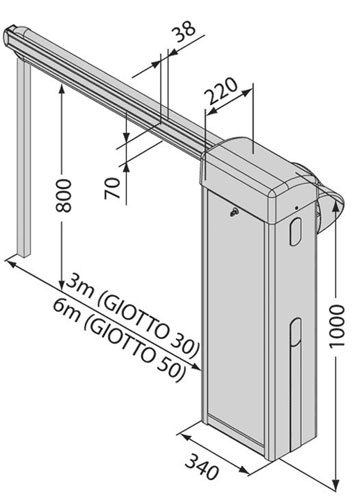 GIOTTO 50BT Габаритные размеры GIOTTO 50BT Габаритные размеры